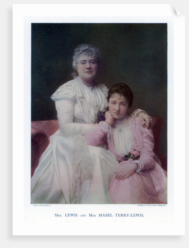 Mrs Lewis (Kate Terry) and Miss Mabel Terry-Lewis, British actresses by Window & Grove