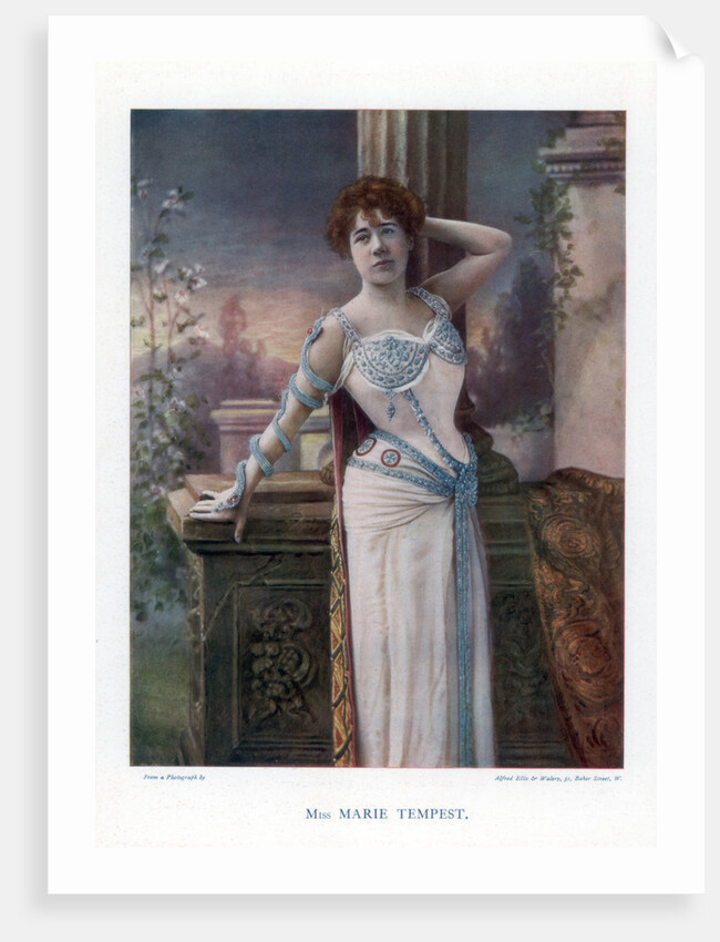 Dame Marie Tempest, English singer and actress by Ellis & Walery