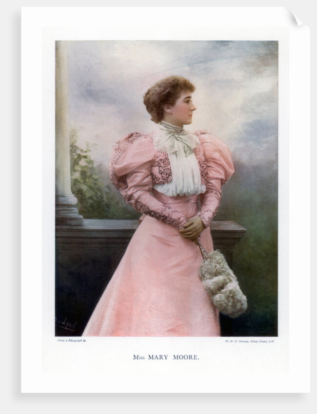 Mary Moore, English actress and theatre manager by W&D Downey