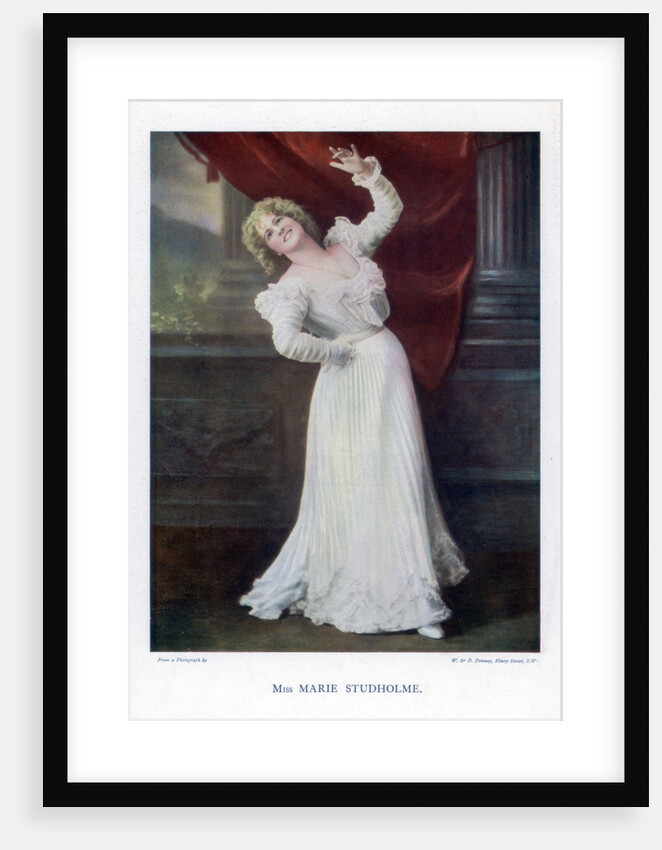 Marie Studholme, English theatre actress by W&D Downey