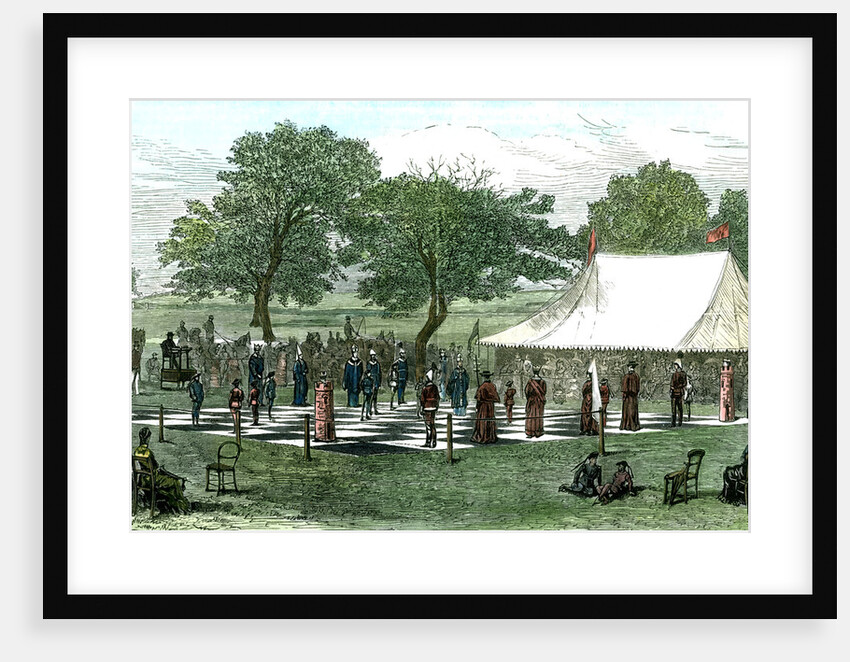 A Game at Chess with Living Pieces by Anonymous