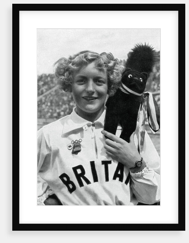 Ruthley Moris-Hancock, British swimmer, Berlin Olympics by Anonymous