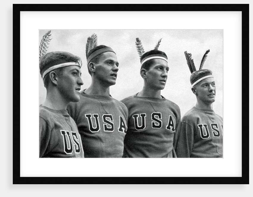 Part of the American gold medal-winning rowing eight, Berlin Olympics by Anonymous