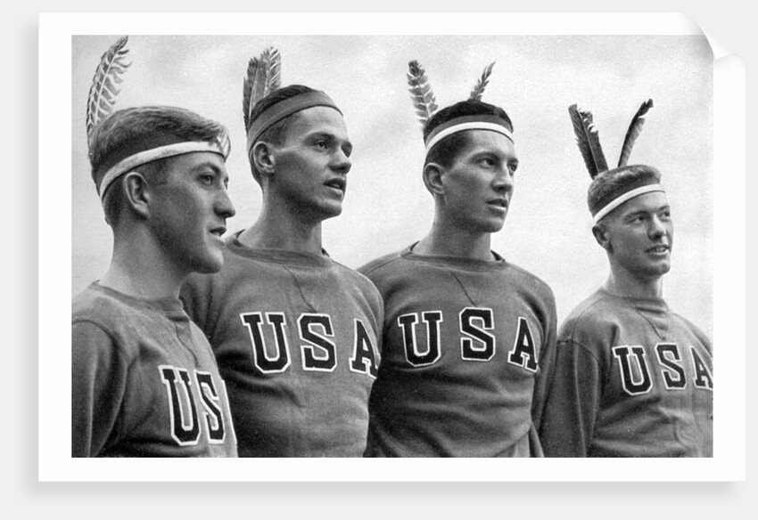 Part of the American gold medal-winning rowing eight, Berlin Olympics by Anonymous