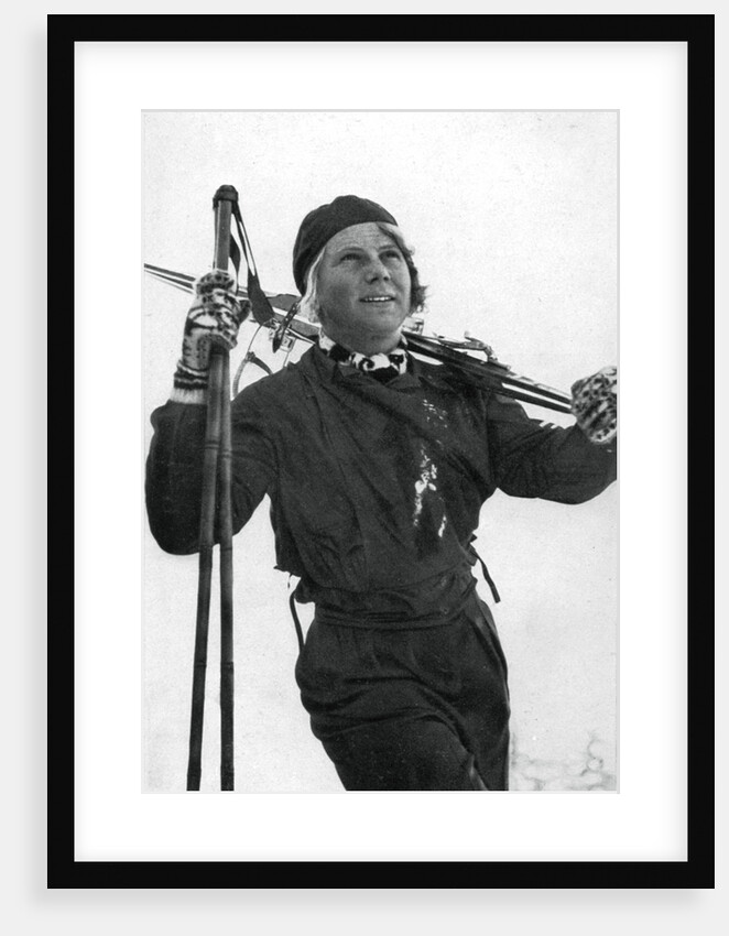 Laila Schou-Nilsen, Norwegian skier, Winter Olympic Games, Garmisch-Partenkirchen, Germany by Anonymous