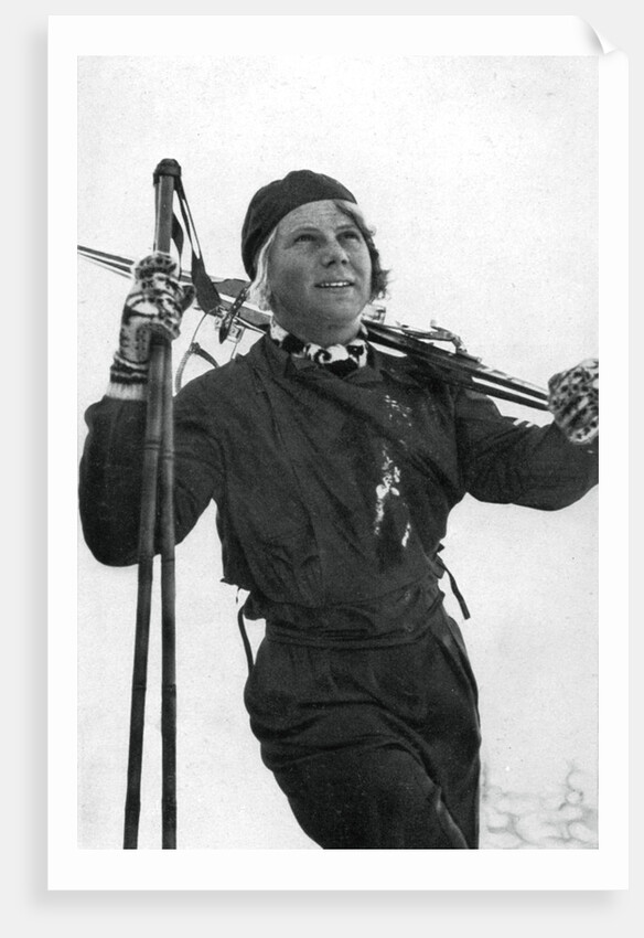 Laila Schou-Nilsen, Norwegian skier, Winter Olympic Games, Garmisch-Partenkirchen, Germany by Anonymous