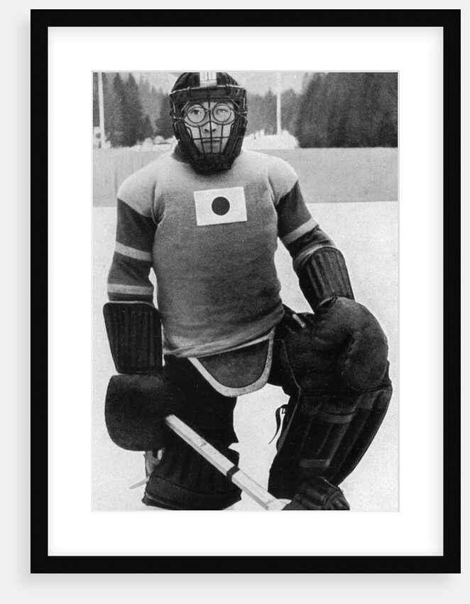 Teiji Homna, Japan ice hockey team, Winter Olympics, Garmisch-Partenkirchen, Germany by Anonymous