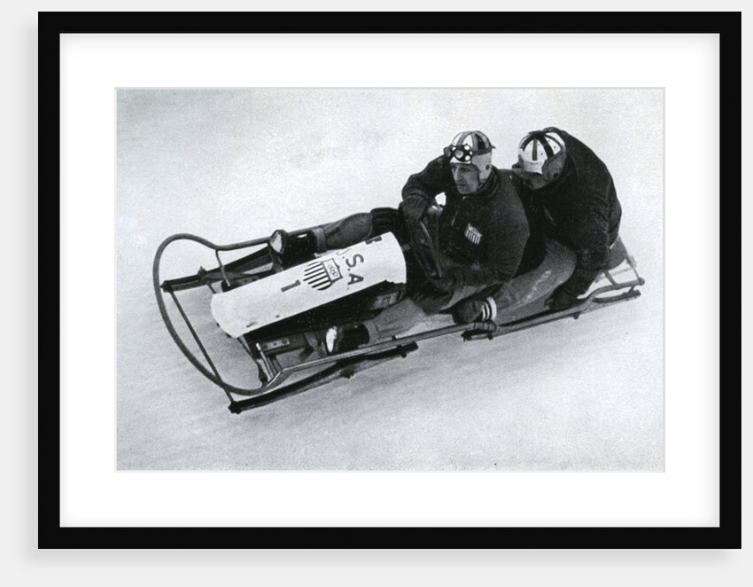 American two man bobsleigh team, German winter olympic games by Anonymous