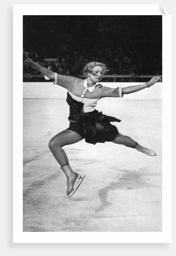 Vera Hrubá, Czech figure skater, Winter Olympic Games, Garmisch-Partenkirchen, Germany by Anonymous