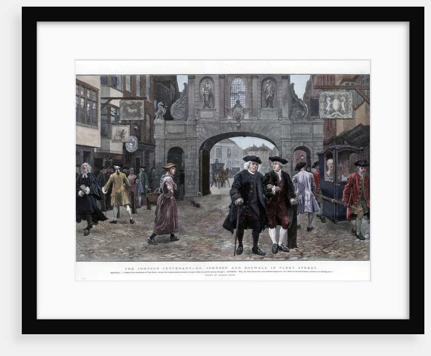 Dr Johnson and Boswell in Fleet Street by Charles Green