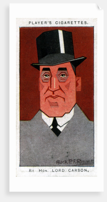 Edward Carson, 1st Baron Carson, Ulster leader and advocate by Alick P F Ritchie