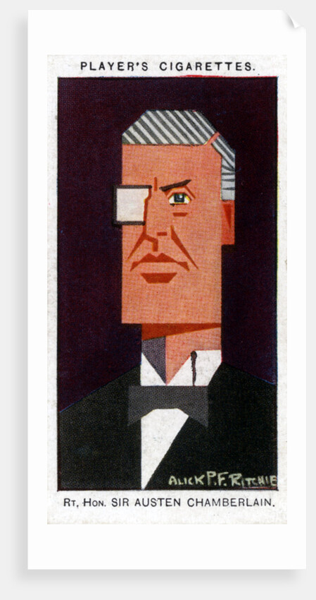 Austen Chamberlain, British politician by Alick P F Ritchie