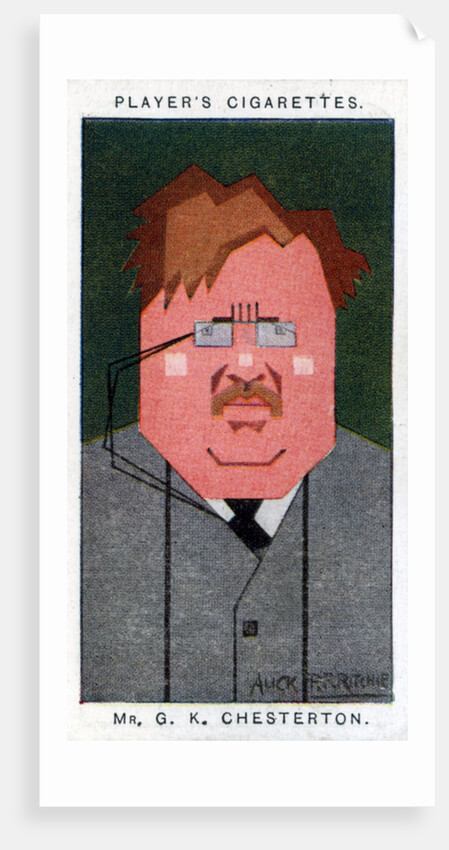 GK Chesterton, British poet, novelist and critic by Alick P F Ritchie