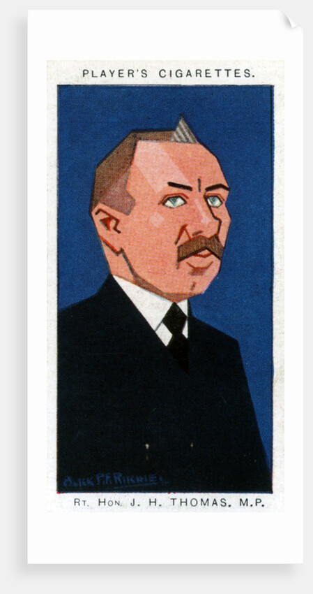James Henry Thomas, British trade unionist and politician by Alick P F Ritchie
