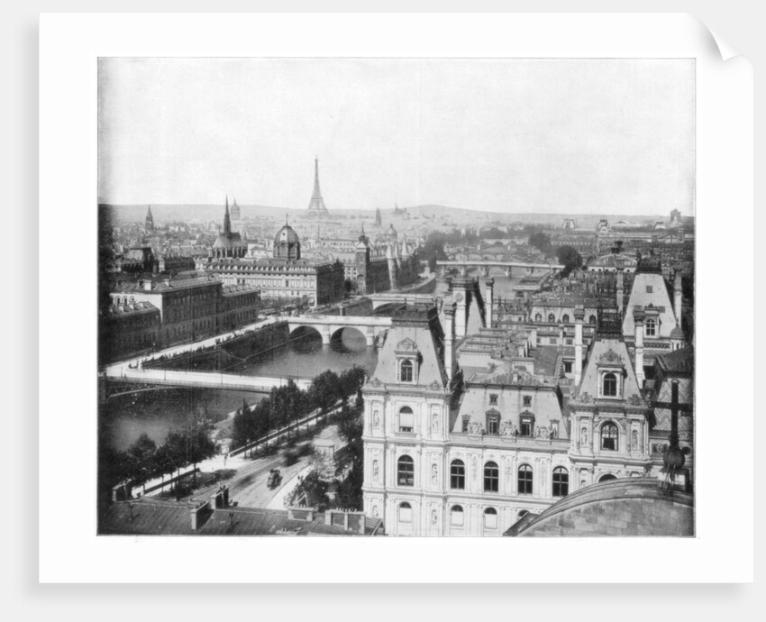 Panorama of Paris, France by John L Stoddard