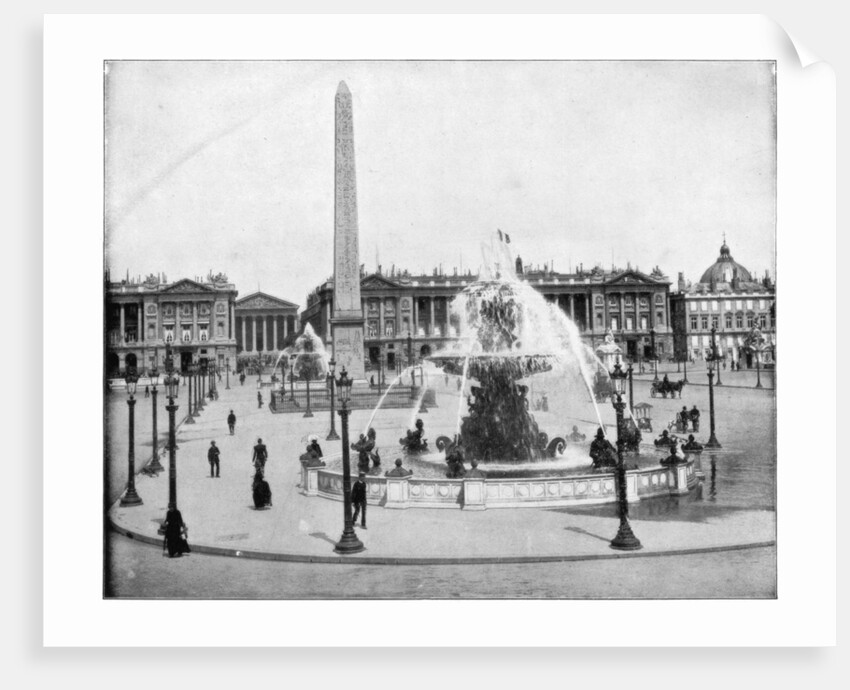 Place de la Concorde, Paris by John L Stoddard