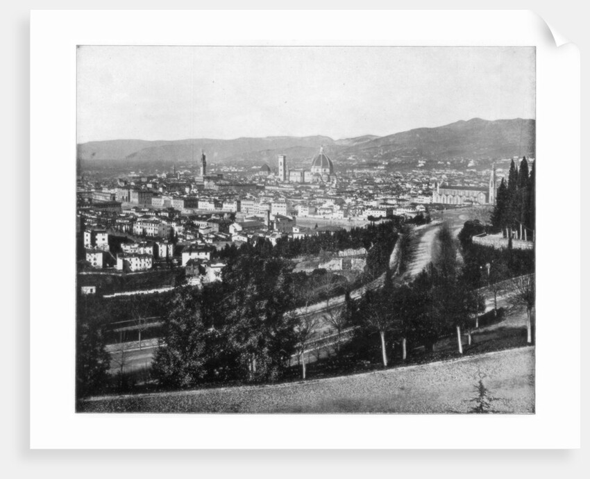 Panorama of Florence, Italy by John L Stoddard