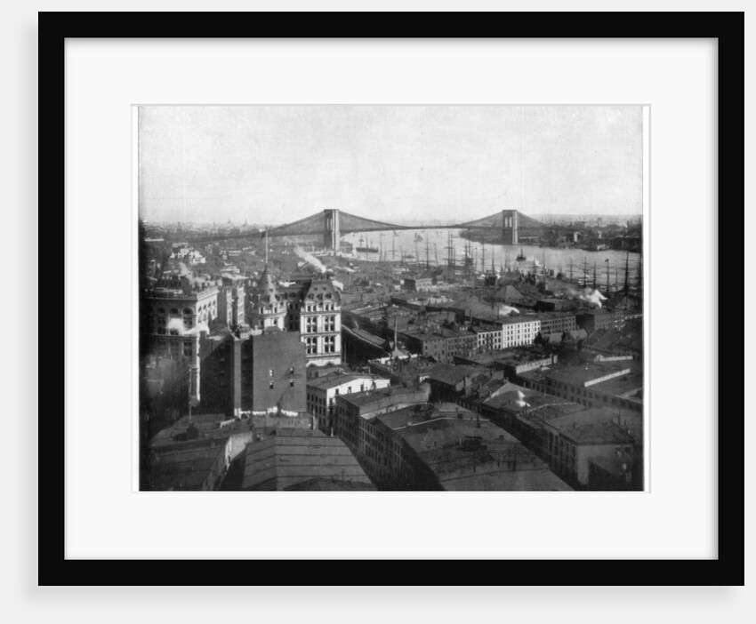 New York and the Brooklyn Bridge by John L Stoddard