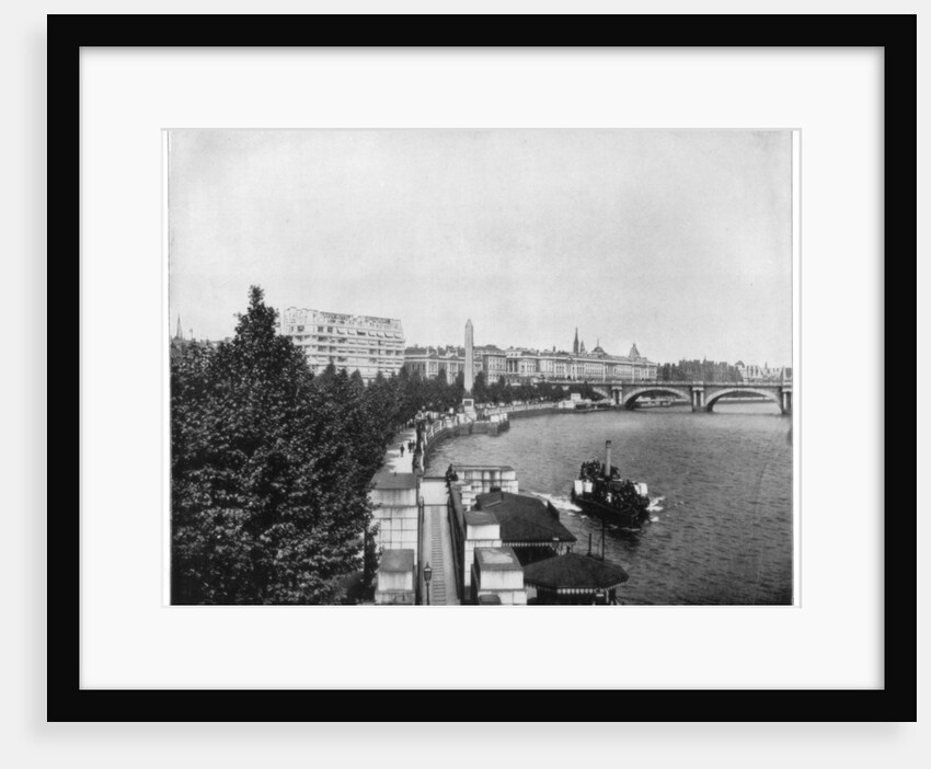 The Thames Embankment and Cleopatra's Needle, London by John L Stoddard
