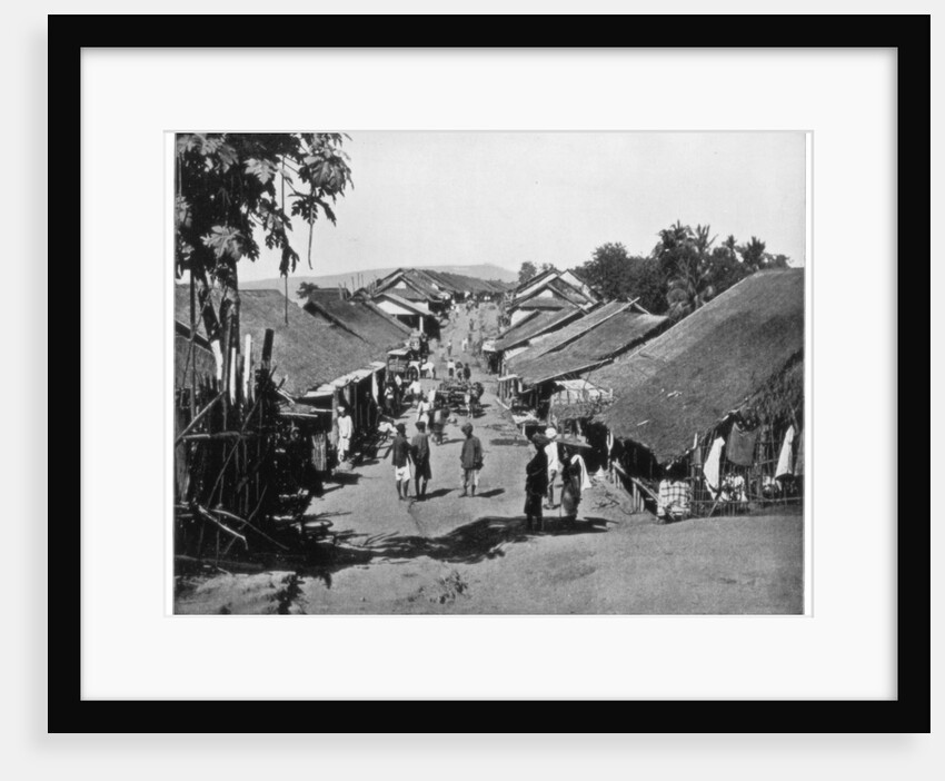 Village near Calcutta, India by John L Stoddard