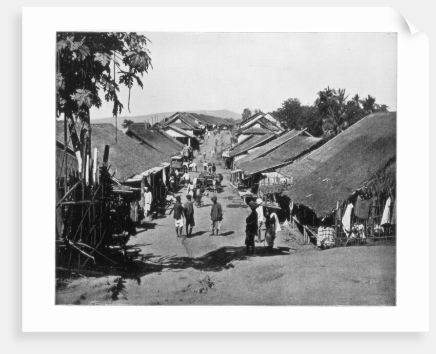 Village near Calcutta, India by John L Stoddard