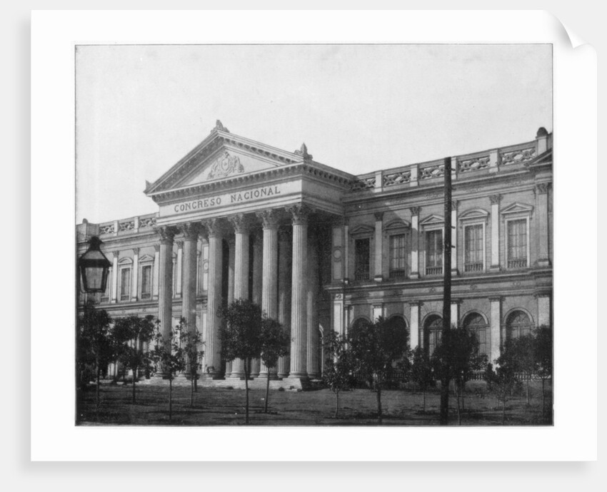National Congress, Santiago, Chile by John L Stoddard