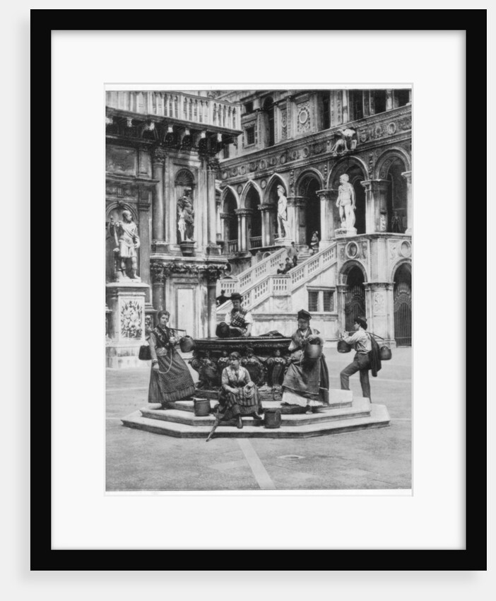 Courtyard of the Ducal Palace, Venice by John L Stoddard