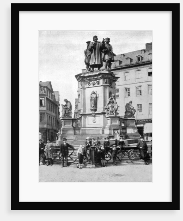 The Gutenberg Monument, Frankfurt, Germany by John L Stoddard