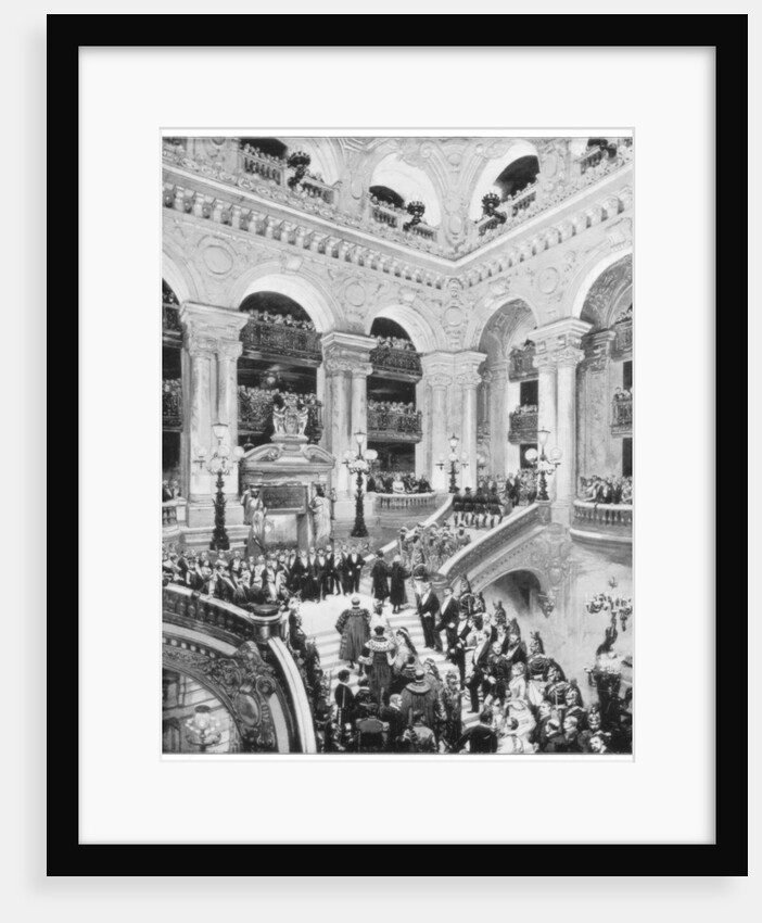 Interior of the Grand Opera House, Paris by John L Stoddard