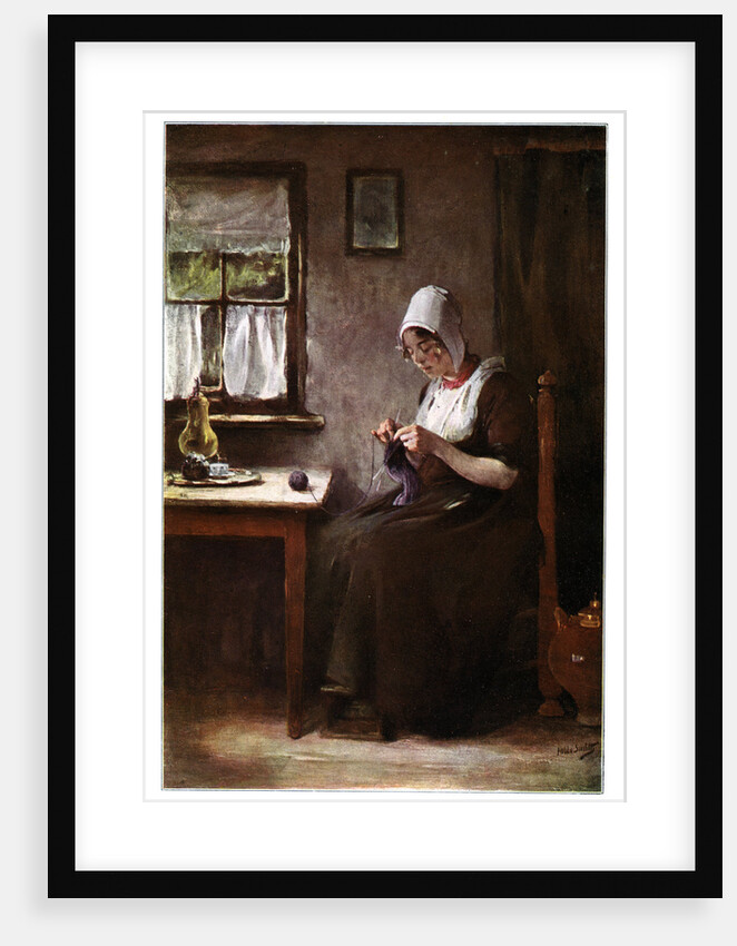 Knitting fisherwoman by Hobbe Smith