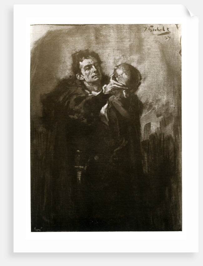Forbes-Robertson as Hamlet by John Percival Gulich