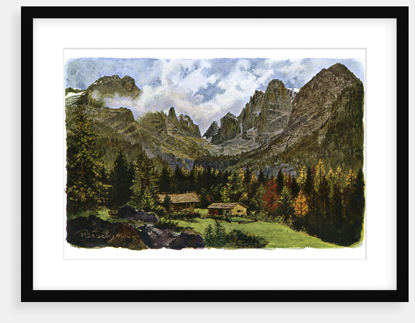 Lake Nambino and the Brentagroup, Tyrol by CM Reisch