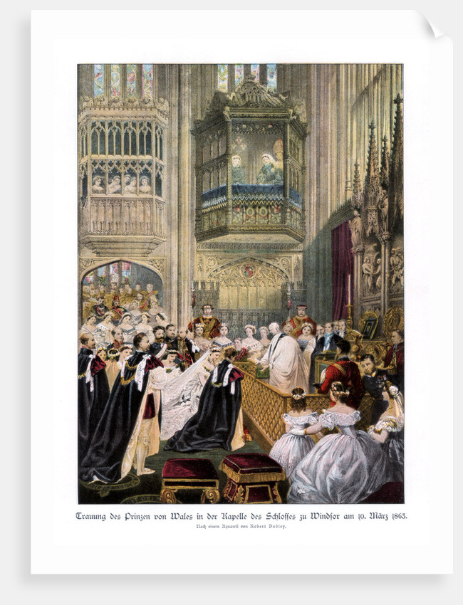 Princess Alexandra's and Prince Edward's wedding, St Georges Chapel at Windsor by Robert Dudley