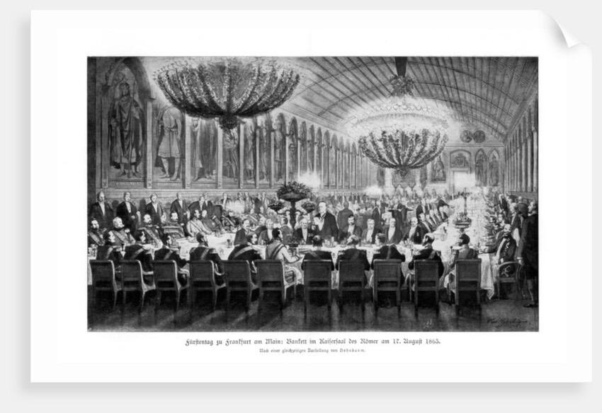 Banquet in the Emperor's Hall, Römer, Frankfurt by Anonymous