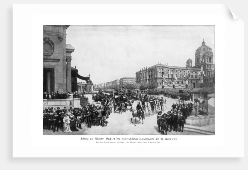 Procession at the celebration of the Silver Wedding of the Emperor and Empress of Germany by Richard Fleischer