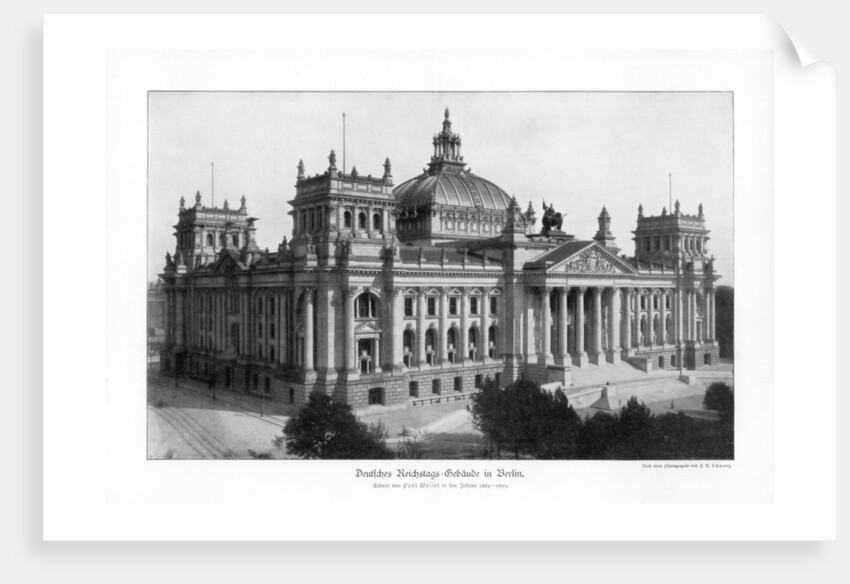 The Reichstag in the late 19th century by Anonymous