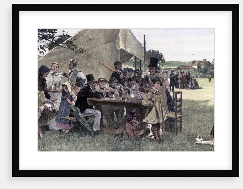 A country cricket match, Sussex by John Robertson Reid