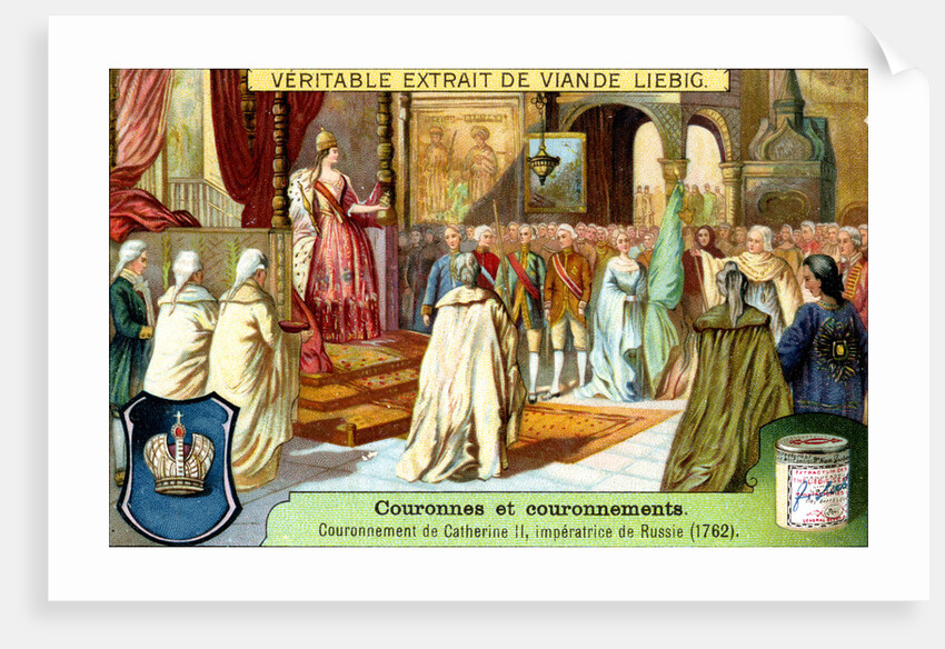 The Crowning of Catherine II, Empress of Russia in 1762 by Anonymous