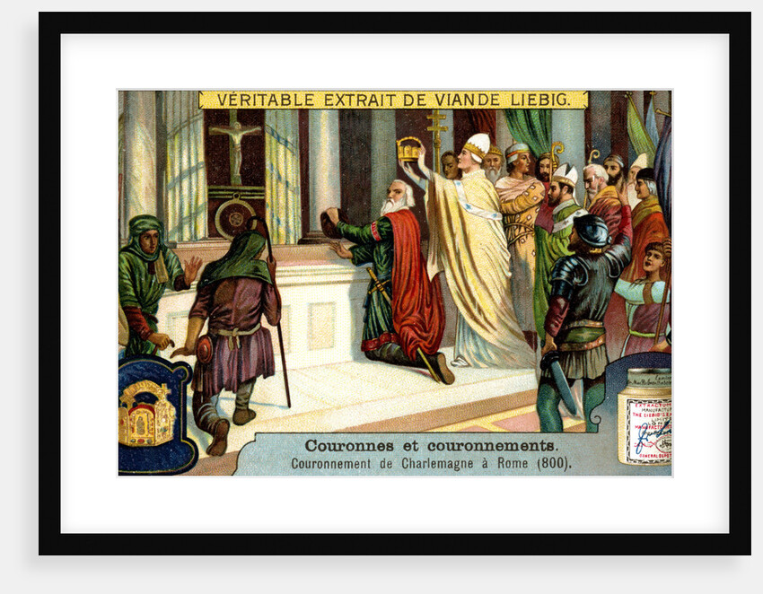 The Crowning of Charlemagne in Rome 800 by Anonymous