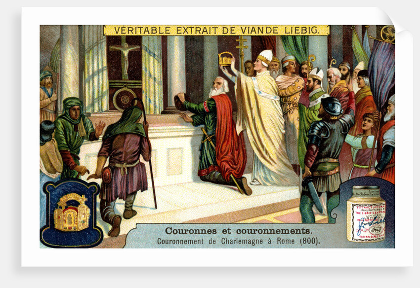 The Crowning of Charlemagne in Rome 800 by Anonymous