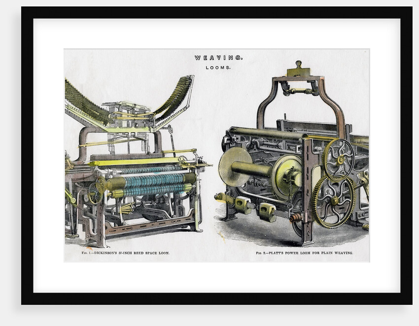 Weaving looms by Anonymous