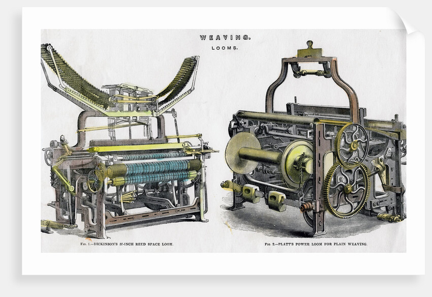 Weaving looms by Anonymous