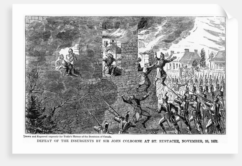 Defeat of the Insurgents by Sir John Colborne at St Eustache by Anonymous