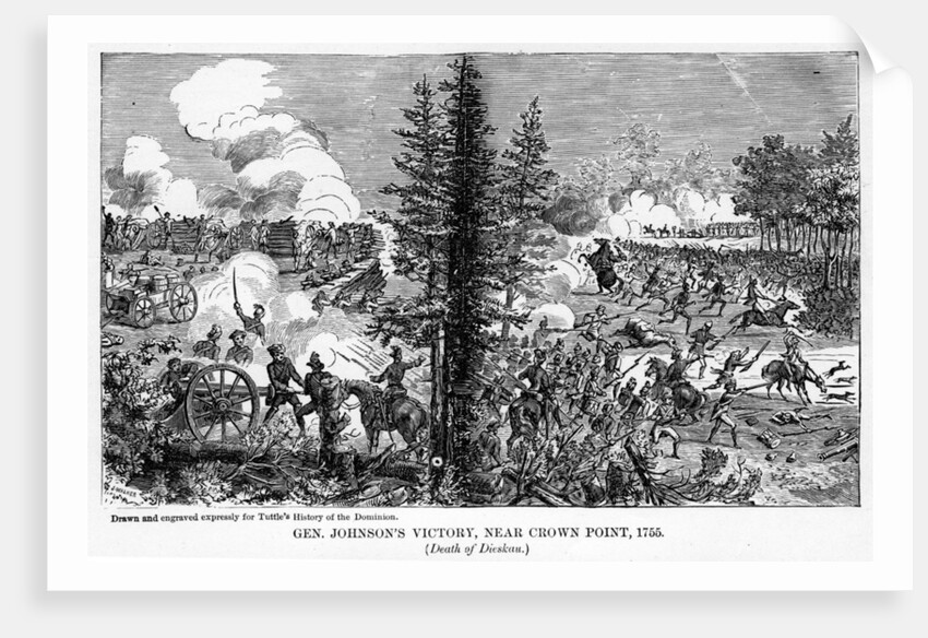 General Johnson's Victory, near Crown Point by Anonymous