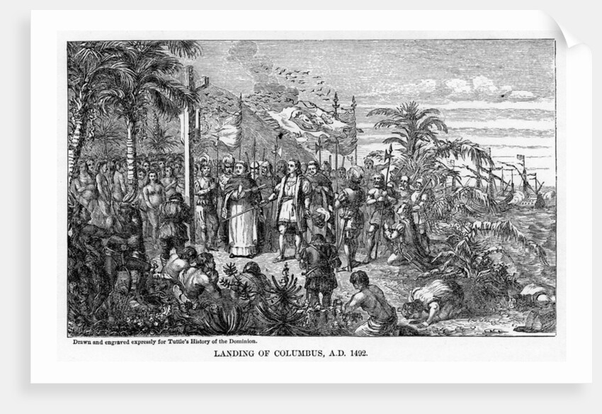 Landing of Columbus, AD 1492 by Anonymous