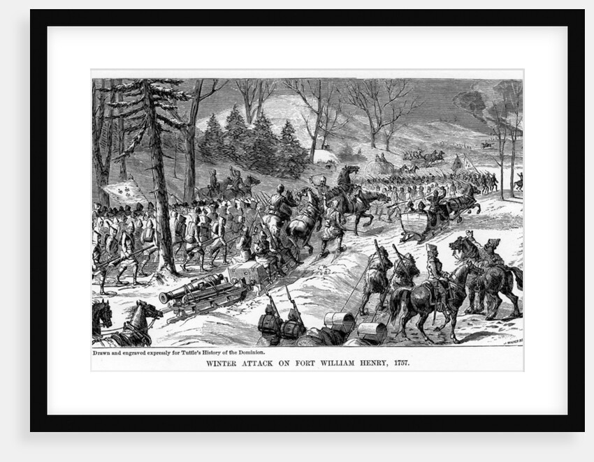 Winter Attack on Fort William Henry, New York State by Anonymous