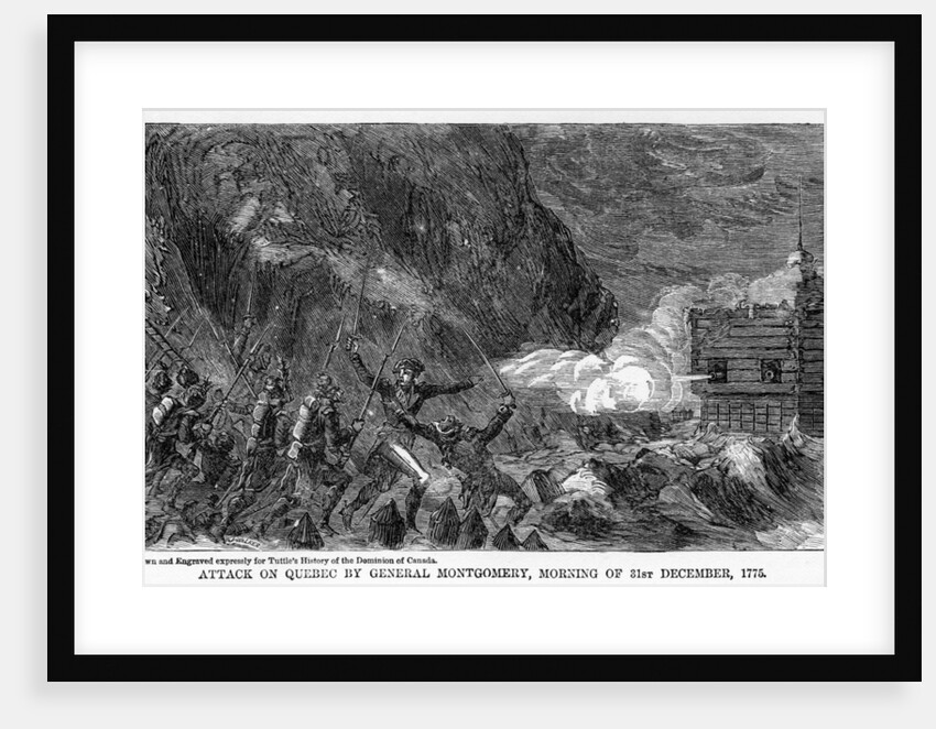 Attack on Quebec by General Montgomery, Morning of 31st December by Anonymous