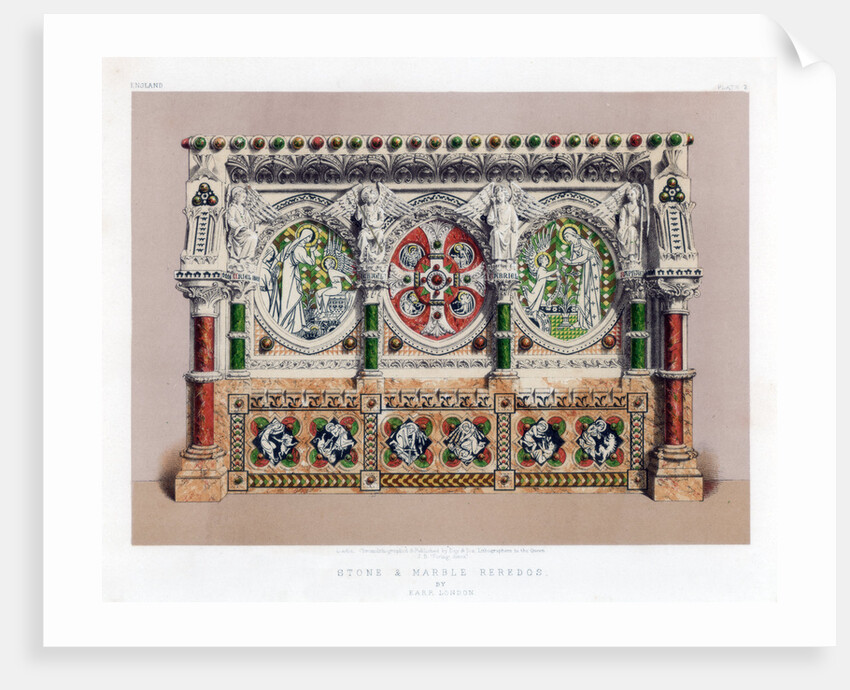 Stone and Marble Reredos by John Burley Waring