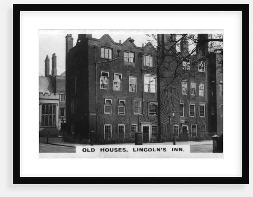 'Old Houses, Lincoln's Inn', London by Anonymous