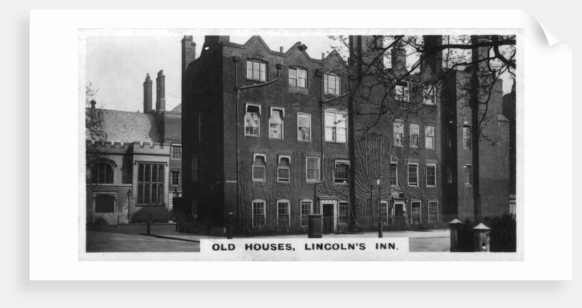 'Old Houses, Lincoln's Inn', London by Anonymous